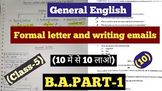 formal letter writing email ba 1st yearba 1st year general english class rusemester1 [upl. by Diaz492]