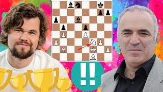 Intense chess game 7 Garry Kasparov vs Magnus Carlsen [upl. by Notsla267]