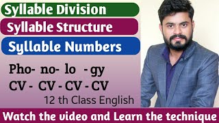 Syllable Division Syllable Structure amp Syllable Numbers [upl. by Garett]