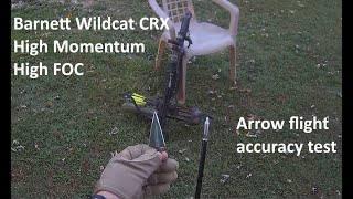 Barnett Wildcat CRX High Momentum High FOC Arrow Flight Test [upl. by Arymas690]