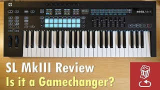 Novation SL MkIII MIDI Keyboard Review Is it a gamechanging controller 49SL MK361SL MK3 [upl. by Ordnajela]