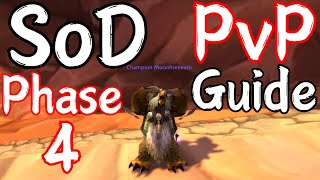 Boomkin PvP Guide Phase 4 Season of Discovery BiS PreBiS Talents Runes Professions amp More [upl. by Marela347]