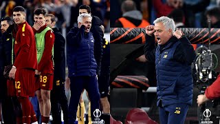 AS Roma and Jose Mourinho Amazing Celebrations their 41 win over Feyenoord in Europa League [upl. by Kreindler196]