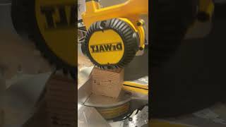 cutting a block with the dewalt miter saw asmr [upl. by Pelson]