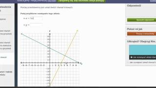 Graficzna interpretacja układu równańprzykład [upl. by Gabriellia]