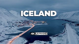 FLYING OVER ICELAND 4K UHD 30 minute Ambient Drone Film  Music for beautiful relaxation [upl. by Crosley982]