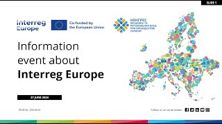 Recording of the information event about Interreg Europe [upl. by Johansen]