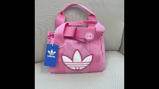 Adidas TREFOIL CHENILLE CROSSBODY BAG 粉嫩三葉草小運動包 [upl. by Suravart352]