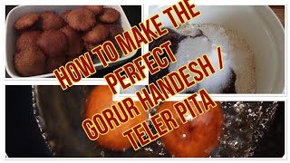 তেলের পিঠা HOW TO MAKE GUROR HANDESH TELER PITHA [upl. by Harias]