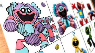 Drawing Monsters Poppy Playtime in Smiling Critters Style  Poppy Playtime Chapter 3 [upl. by Asillam]