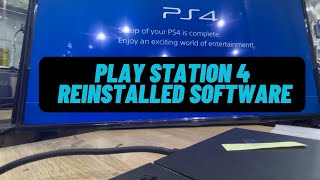 PS4 Reinstalled full software [upl. by Brad]