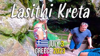 Psychro Cave Crete Greece Zeus Cave Lasithi YES WORTH IT walking tour 4k Kreta Greece 2023 [upl. by Attemaj]