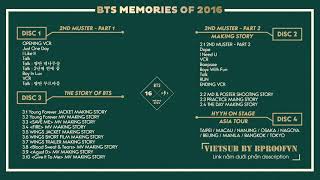 VietsubBPROOFVN BTS OF MEMORIES 2016 FULL [upl. by Tiedeman257]