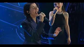 Elisa amp Giorgia  Luce  Di sole e dazzurro  Sanremo 2023  Serata Cover [upl. by Baese]