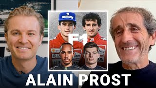 Senna vs Prost – Talking F1 Rivalries with Alain Prost  Nico Rosberg  Podcast 22 [upl. by Rebe579]