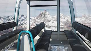 Zermatt Bergbahnen AG  LEITNER ropeways Matterhorn glacier ride II [upl. by Oicneconi]