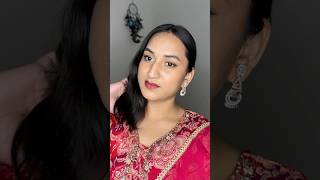 Rate this Makeup Look✨ makeuptransition diwalimakeup festivemakeuplook shortsfeed [upl. by Akirdnas]