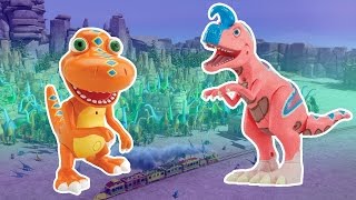 Dinosaur Train toys for children Buddy Trex King Cryolophosaurus interactive dinosaurs toy videos [upl. by Ireland]