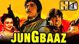 Jungbaaz HD  Bollywood Superhit Action Movie  Raaj Kumar Govinda Mandakini  जंगबाज [upl. by Aititel]