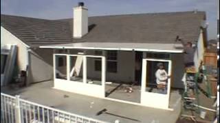 Straight Sunroom Installation Video [upl. by Aikcir]