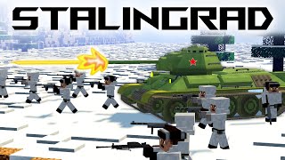 BATTLE OF STALINGRAD in Minecraft  WW2 in Firstperson [upl. by Crellen952]