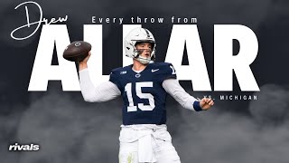 Every throw from Drew Allar versus Michigan  PennState Nittany Lions Football [upl. by Josey310]