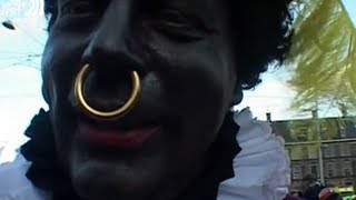 Blackface is Standard Costume for Santas Helpers in Holland [upl. by Nerhtak]