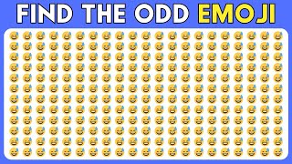 🧠 Find The Odd Emoji Out  Can you Find 50 Emojis  🤔 Try this Brain Game [upl. by Waers]