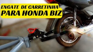 ENGATE para HONDA BIZ  COMO FABRICAR [upl. by Ettevy896]