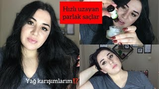 SAÇLARIM NASIL HIZLI UZADI⁉️YAĞ KARIŞIMI UYGULAMALI 2019 [upl. by Anilec]