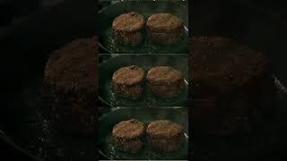 Teaser Cast iron filet mignon with garlic butter [upl. by Anuat]