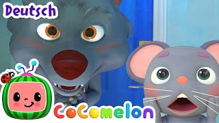 Hickory Dickory Dock Lied  CoComelon  JJs Animal Time Deutsch  Cartoons und Kinderlieder [upl. by Nuahsal]