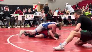 River’s 2nd Match Casselton Quad Wrestling Tournament [upl. by Colet419]