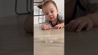 なんと！フローリングに初上陸ベビー！！そろそろベビーサークルを用意しなくちゃ 赤ちゃん baby [upl. by Tak717]