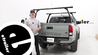 etrailer  Set up Adarac Aluminum Series Custom Truck Bed Ladder Rack on a 2023 Toyota Tacoma [upl. by Ehtnax903]