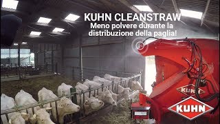 KUHN CLEANSTRAW  Meno polvere durante la distribuzione della paglia [upl. by Hplar12]