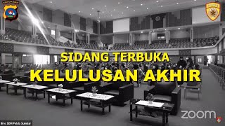 LIVE SIDANG AKHIR PENGUMUMAN KELULUSAN BINTARA POLRI TA 2021 POLDA SUMBAR [upl. by Kari]