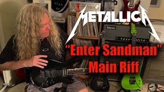 Free Guitar Lessons  Metallica Enter Sandman Main Riff [upl. by Nonnaihr]