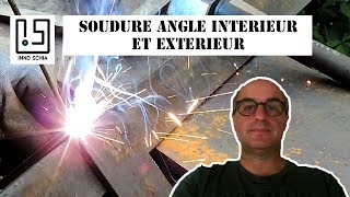 Comment souder à larc avec électrode enrobée rutile  Angle intérieur et extérieur Soudure à larc [upl. by Rawdon326]