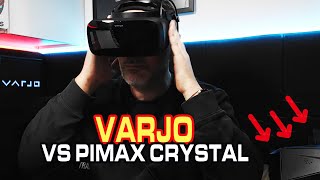 Varjo Aero vs Pimax Crystal Simracing VR Battle [upl. by Locke591]