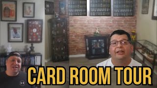 Card Room Tour Show Me Your Man Cave w rudog21 Marks Clemente Sports Card Museum [upl. by Liatrice181]