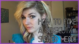 HOW TO FAKE A SIDECUT  SHAVED HEAD Tutorial [upl. by Hu]