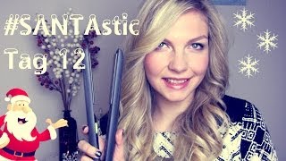 Locken mit dem Glätteisen  Tutorial  SANTAstic Tag 12 [upl. by Stinky]