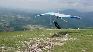 hang glider launch in Meduno [upl. by Airt949]