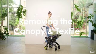 How to remove the canopy and textiles  Doona  Car Seat amp Stroller [upl. by Notned]