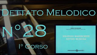 Dettato Melodico n28  I Corso  N Poltronieri [upl. by Yellehs979]