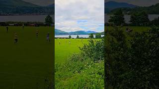 Shinty game at Kilmallie Shinty Club Scotland thegreatglenway hiking scotland [upl. by Clementius]