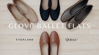 Everlane versus Quince  day glove ballet flat comparison review  unboxing [upl. by Marcoux]