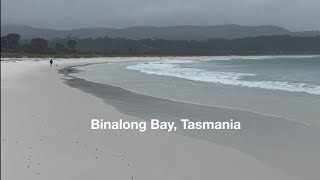 Rainy Day at Binalong Bay Tasmania タスマニア州ビナロング湾 [upl. by Sherburne]