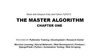 Master Algorithm  Chapter 2  Audiobook by Pytholabs [upl. by Nenney]